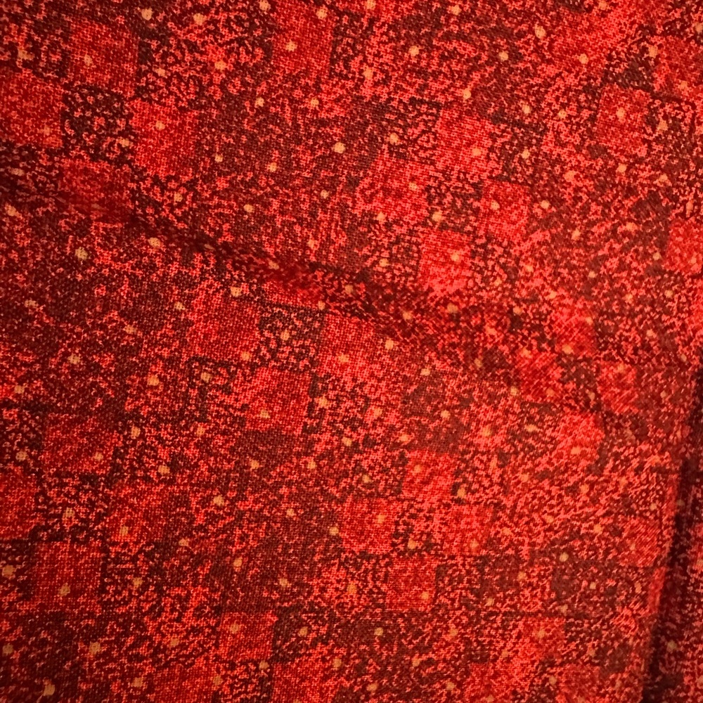 Debbie Mumm Red Patterned Fabric Mumms the Word Quilt Craft Decor Garment